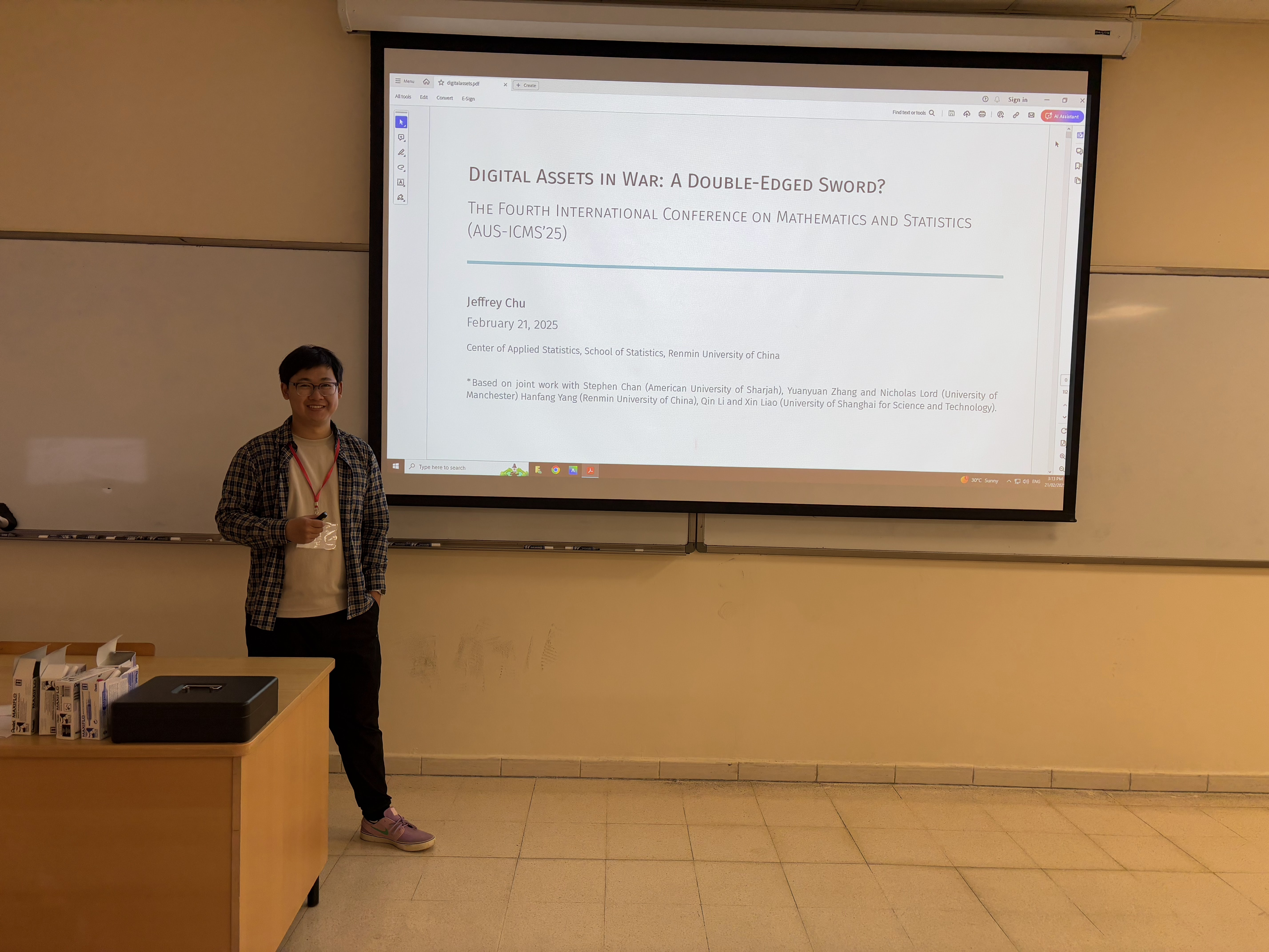 Jeffrey Chu at ICMS 2025